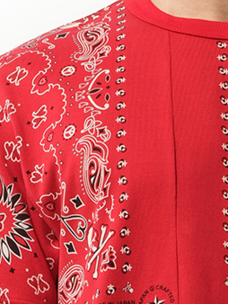 Bandana Logo T-Shirt in Red
