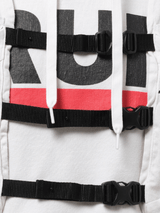 Doublet Trail Vest Hoodie in White