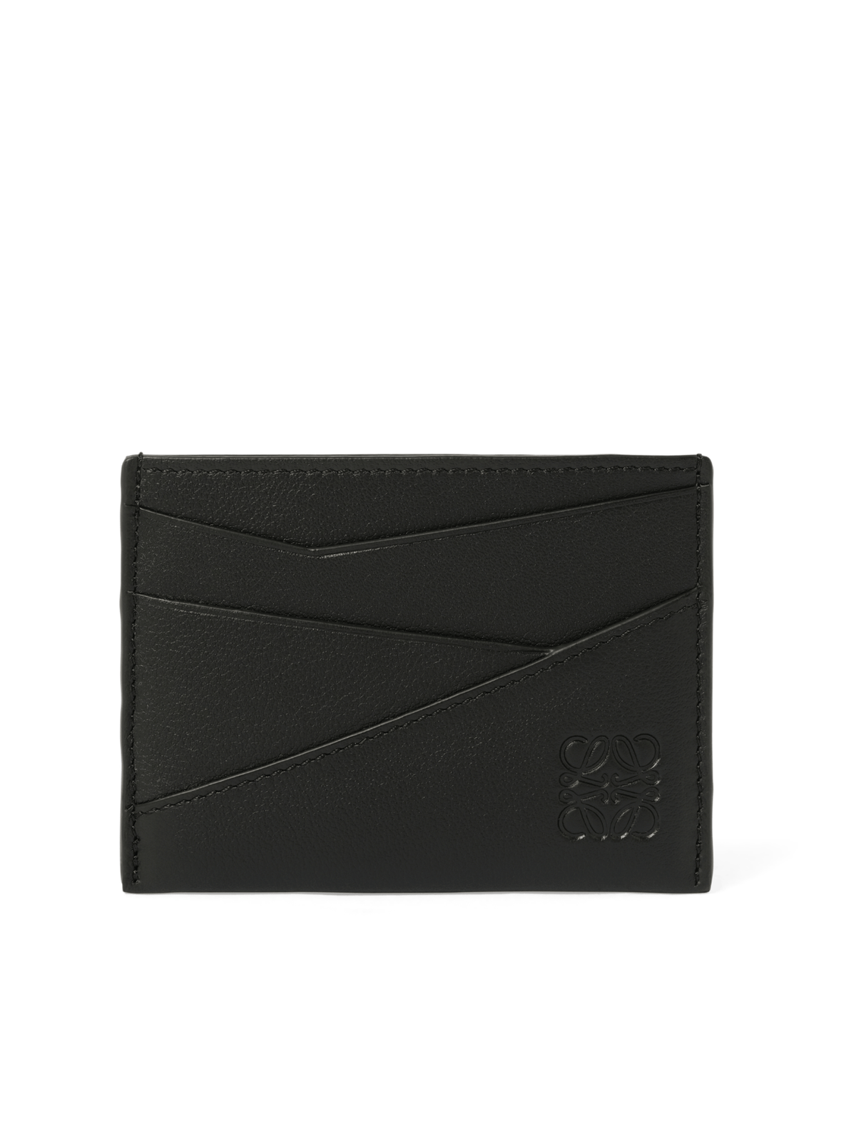 Loewe Puzzle Edge Plain Cardholder in Black