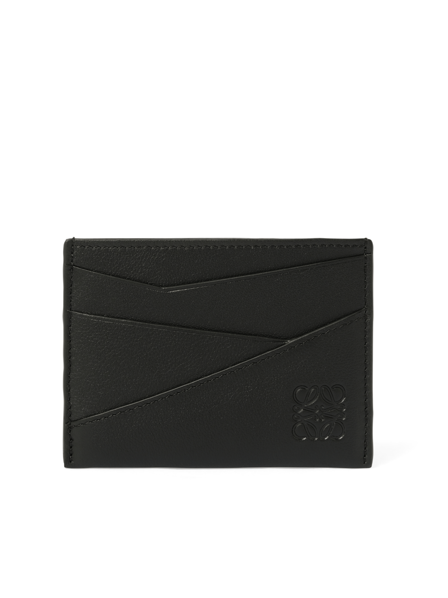 Loewe Puzzle Edge Plain Cardholder in Black