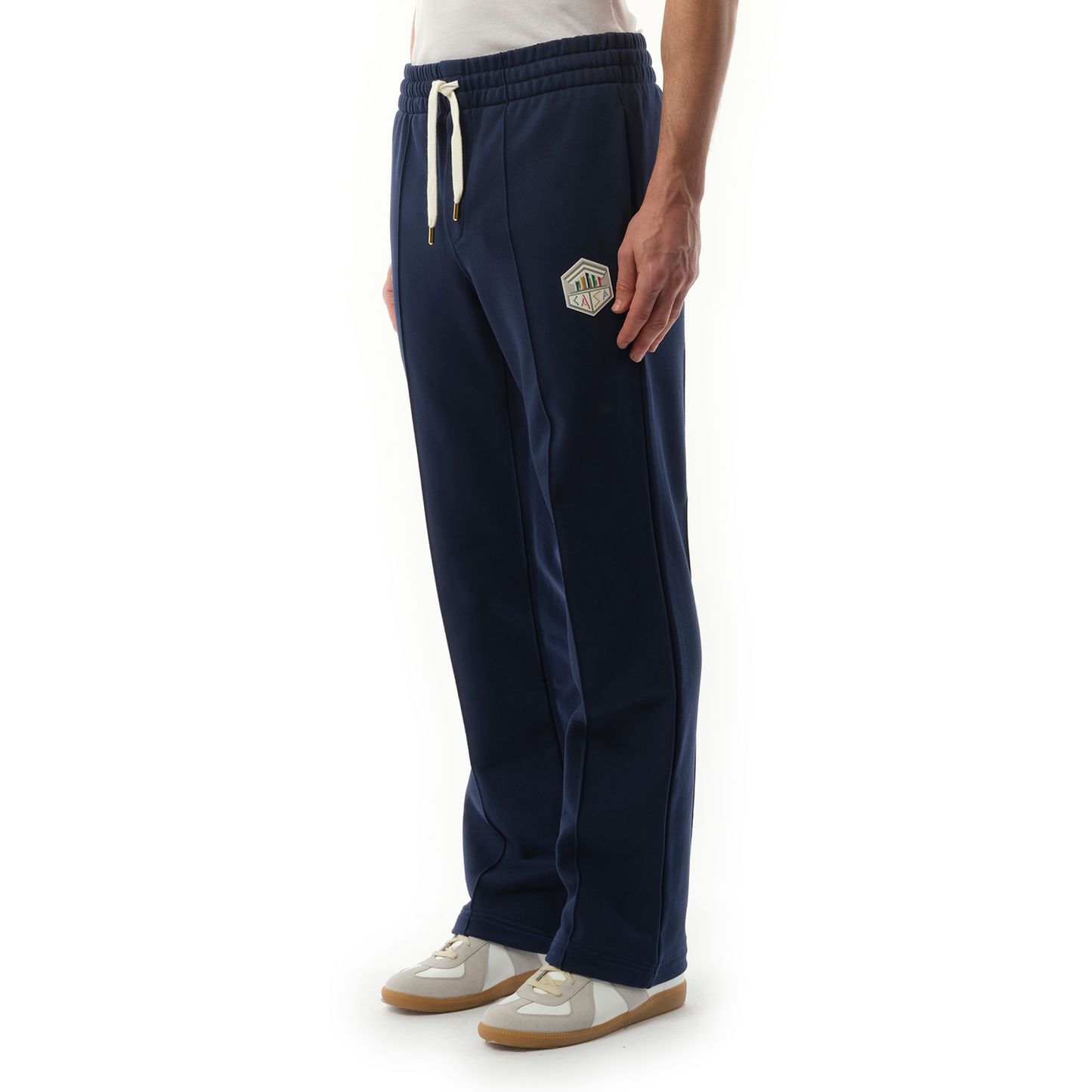 Casa Temple Pintuck Jogger in Navy