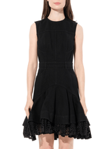 Mini Denim Dress in Black