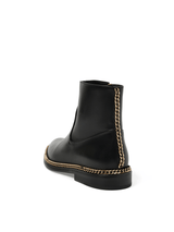 Chain Bootie in Black Back View | LANVIN