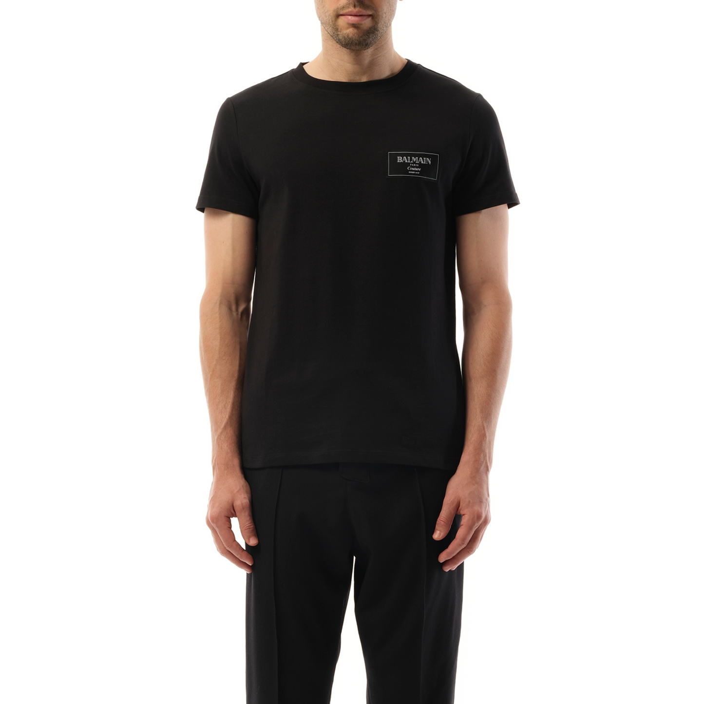 Couture Label T-Shirt in Black