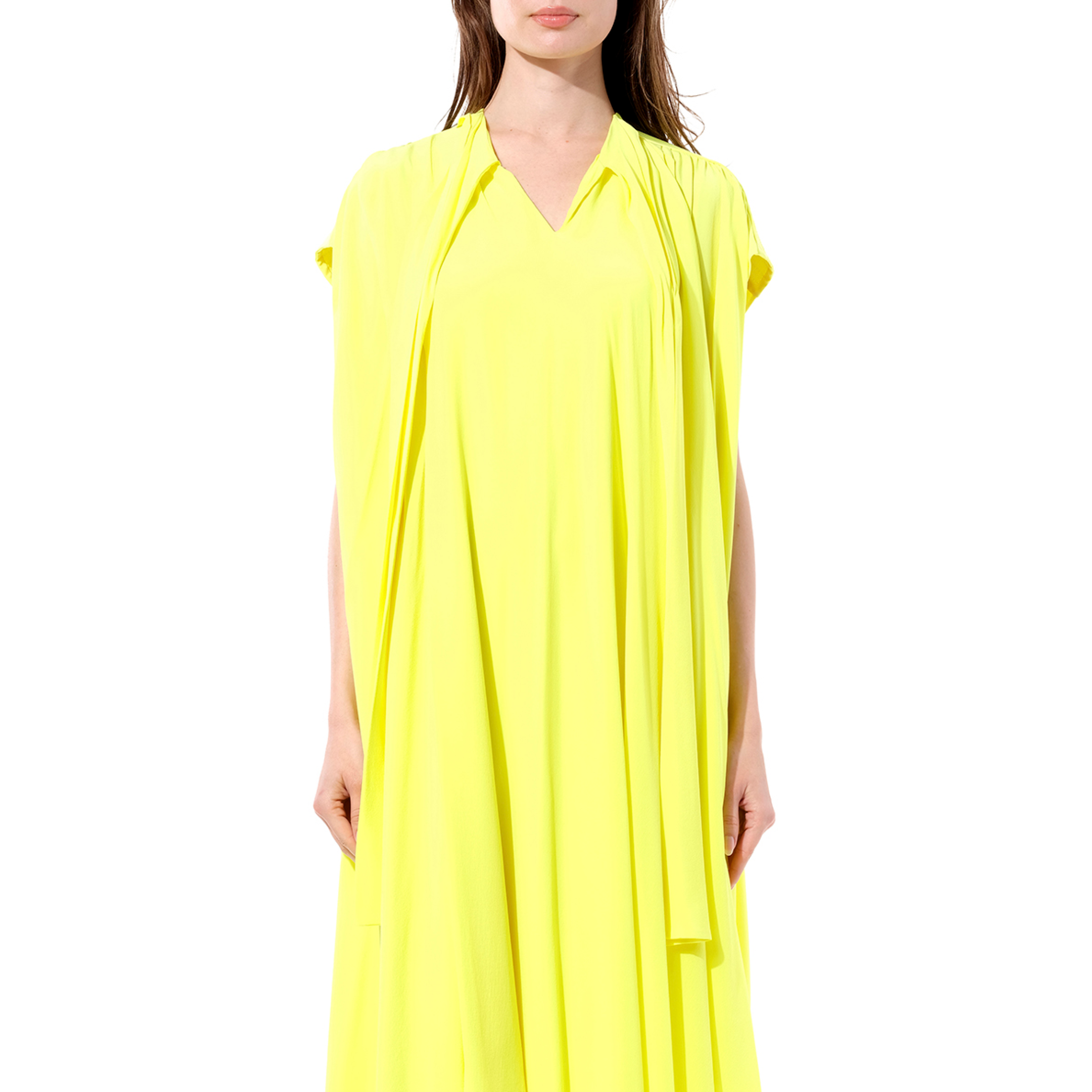 Crepe Dress in Yellow