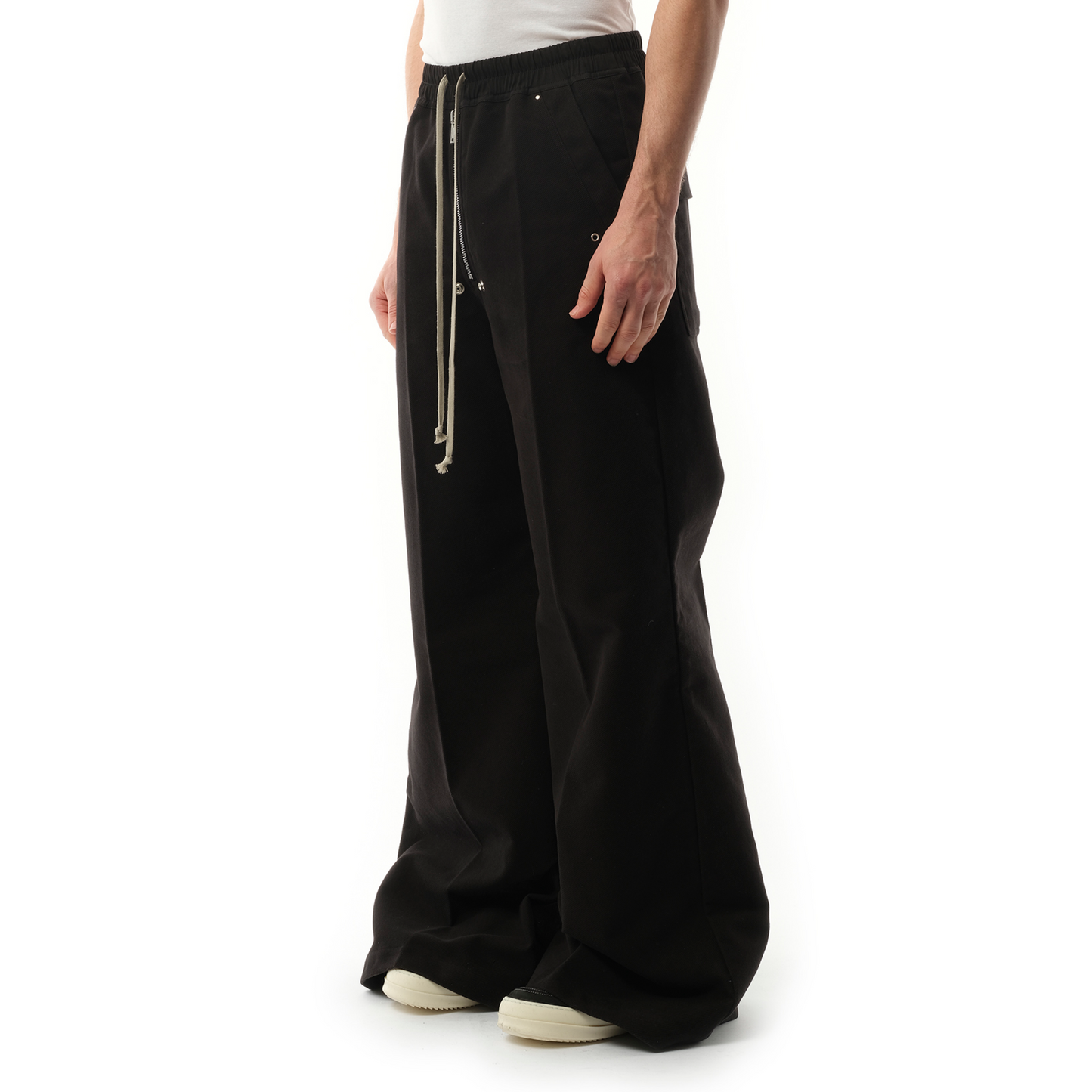 Brushed Wide Bela Pants in Black