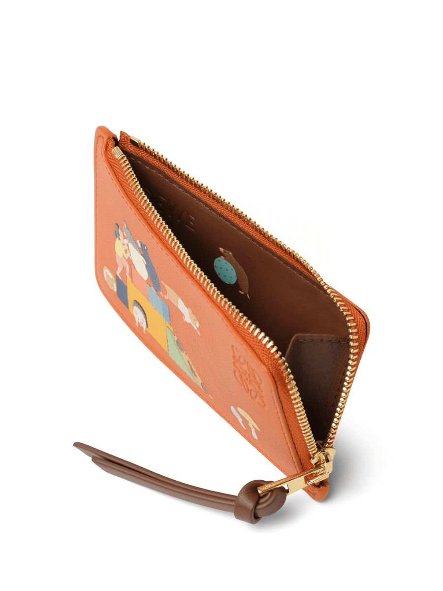 Loewe Hamster Coin Cardholder in Maple Orange