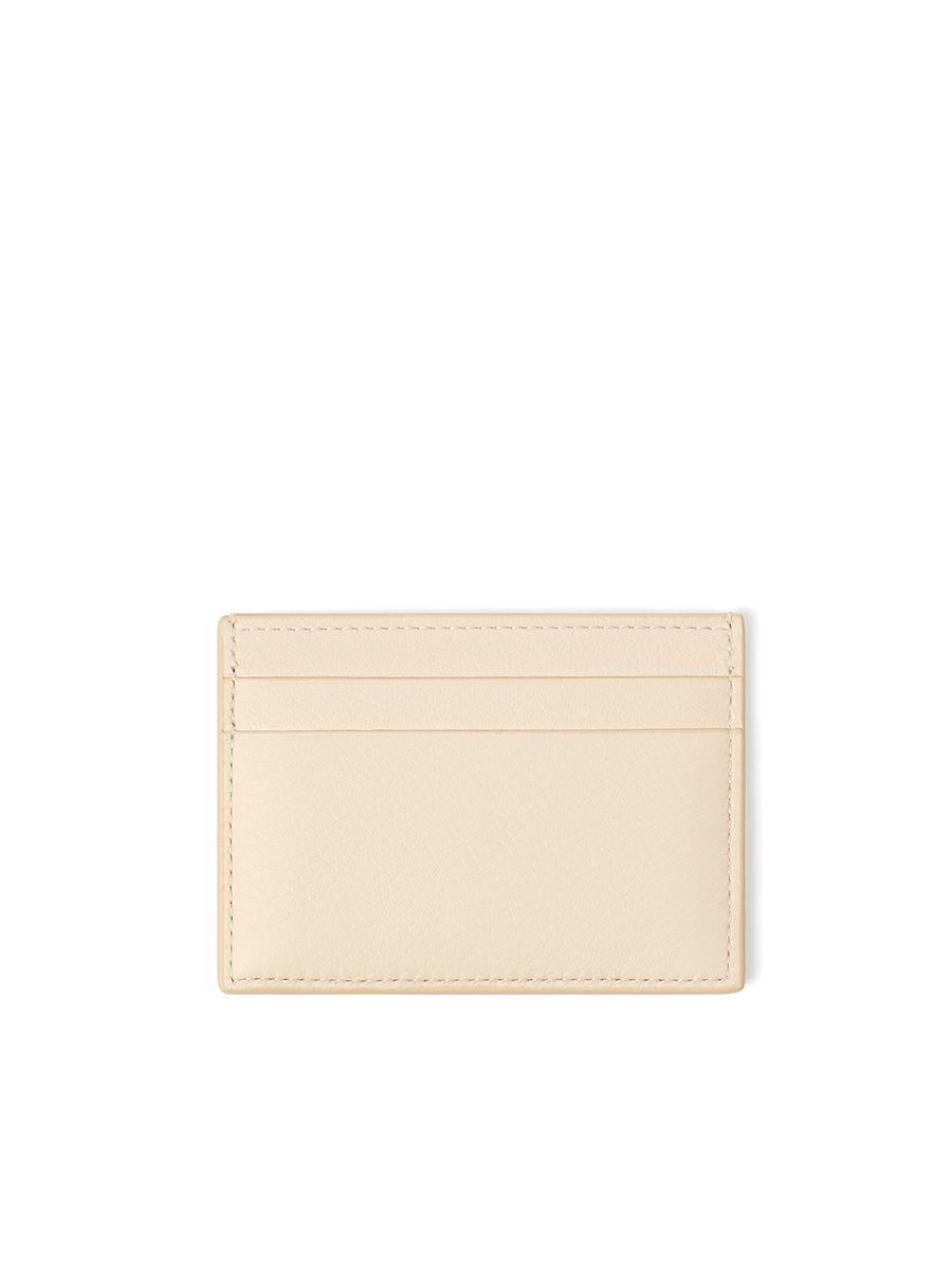 Loewe Hamster Plain Cardholder in Talc