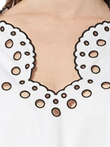 Long Sleeve Blouse in White
