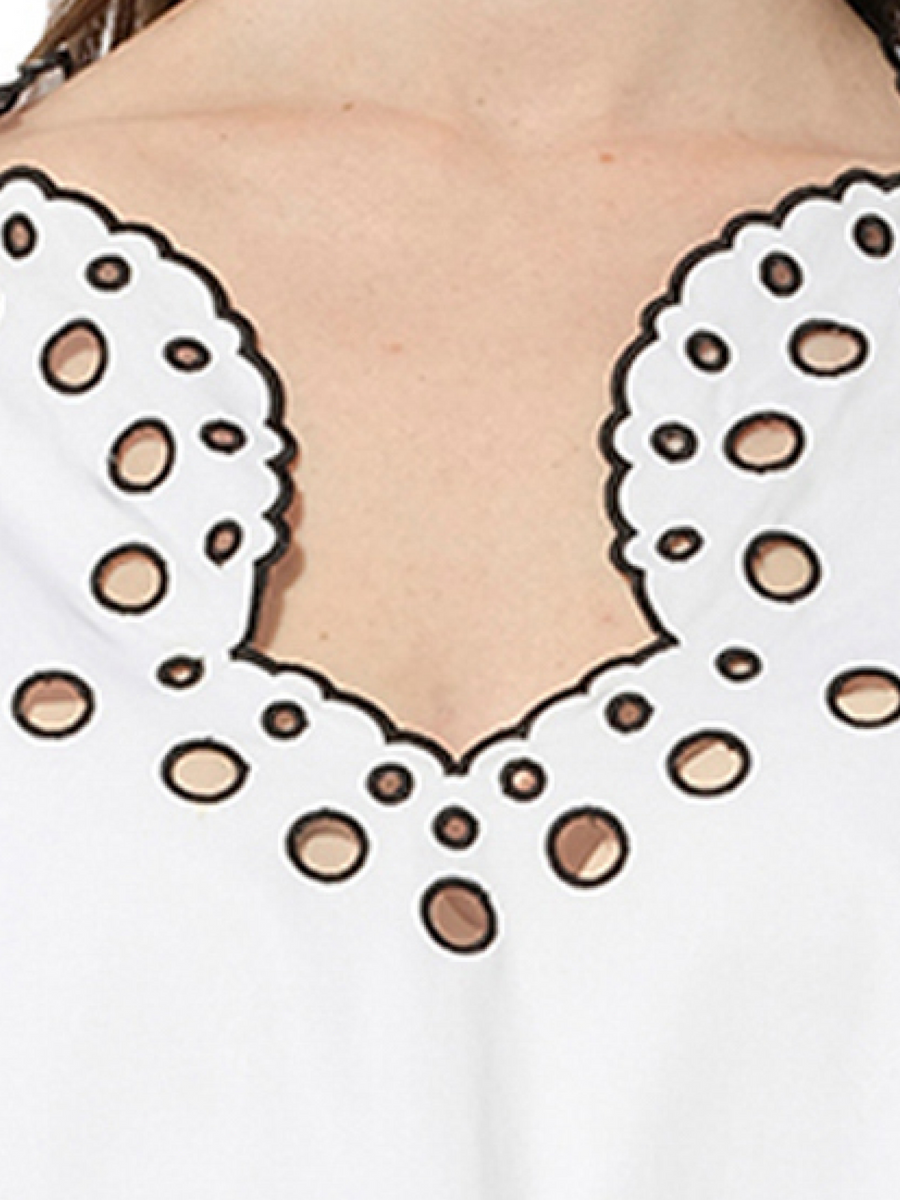 Long Sleeve Blouse in White