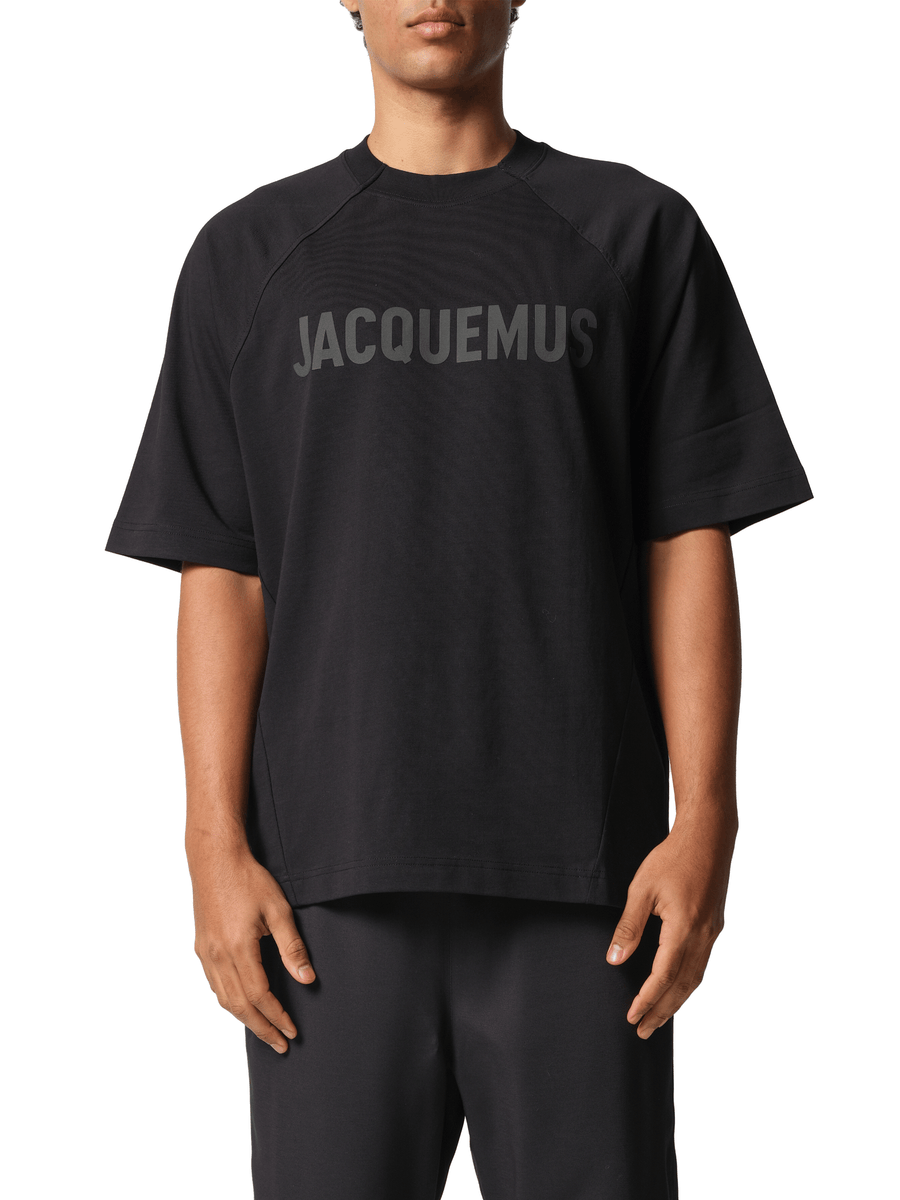 Jacquemus Le T-Shirt Typo in Black
