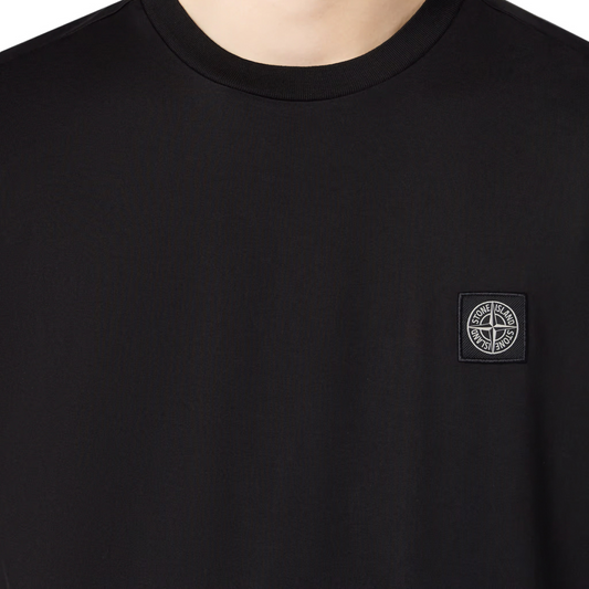 Stone Island Logo Patch T-Shirt in Black