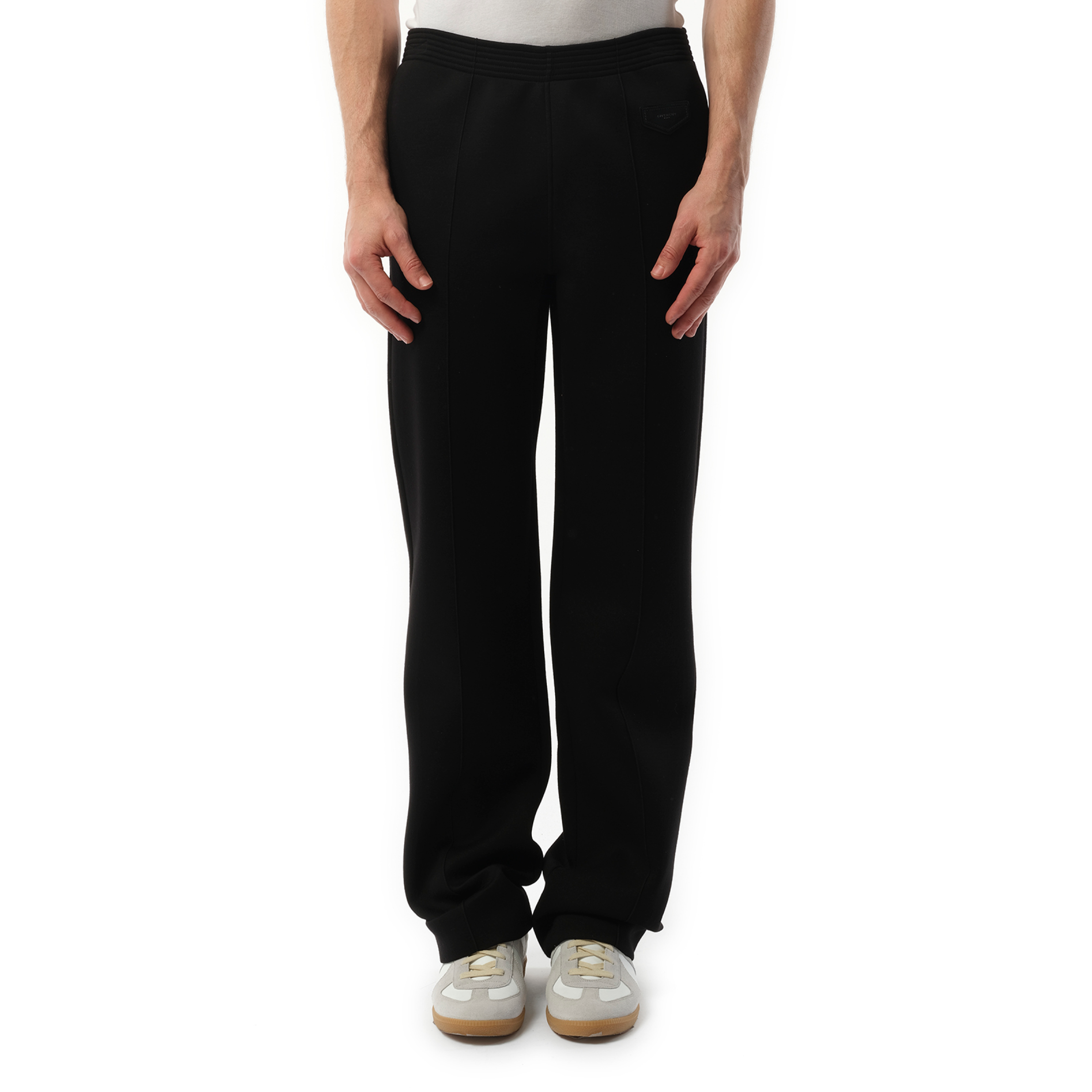 Lea Patch Pants in Black