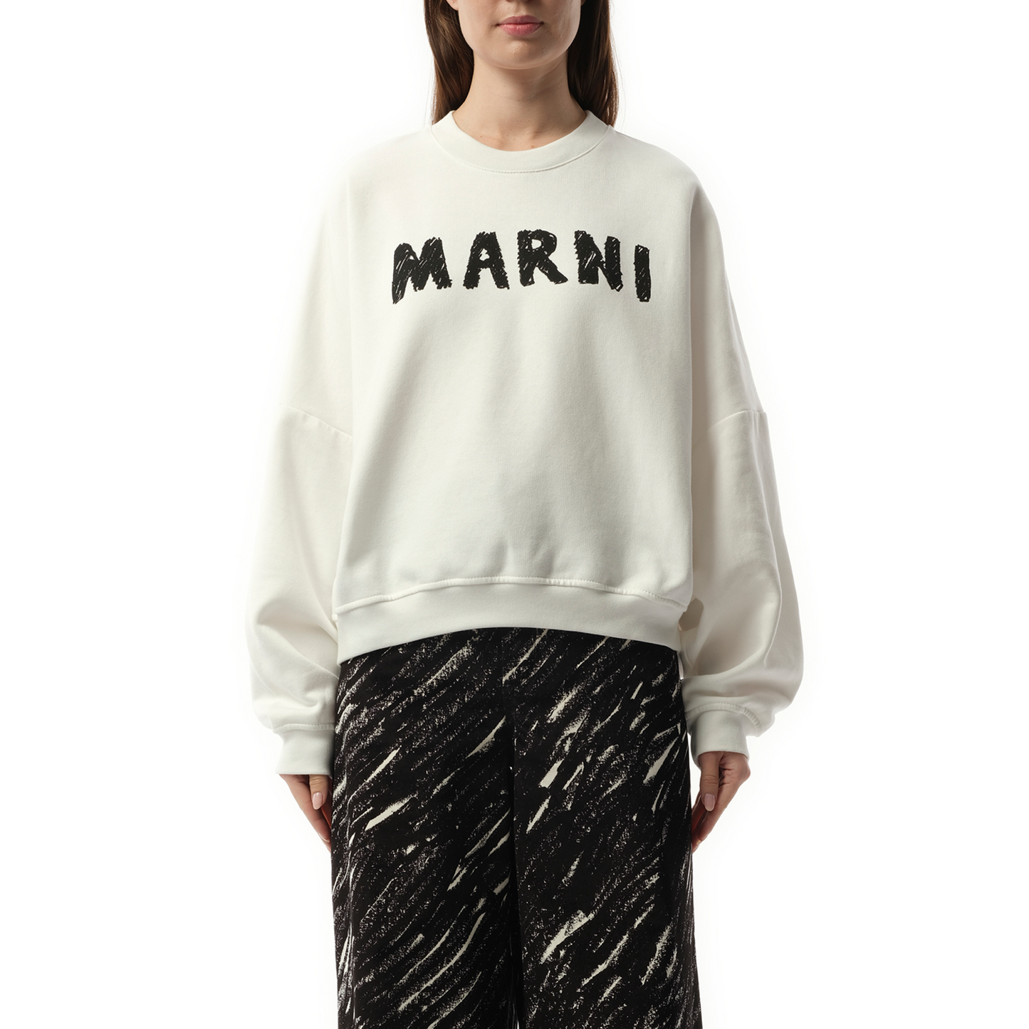 Logo Sweatshirt in Natural White