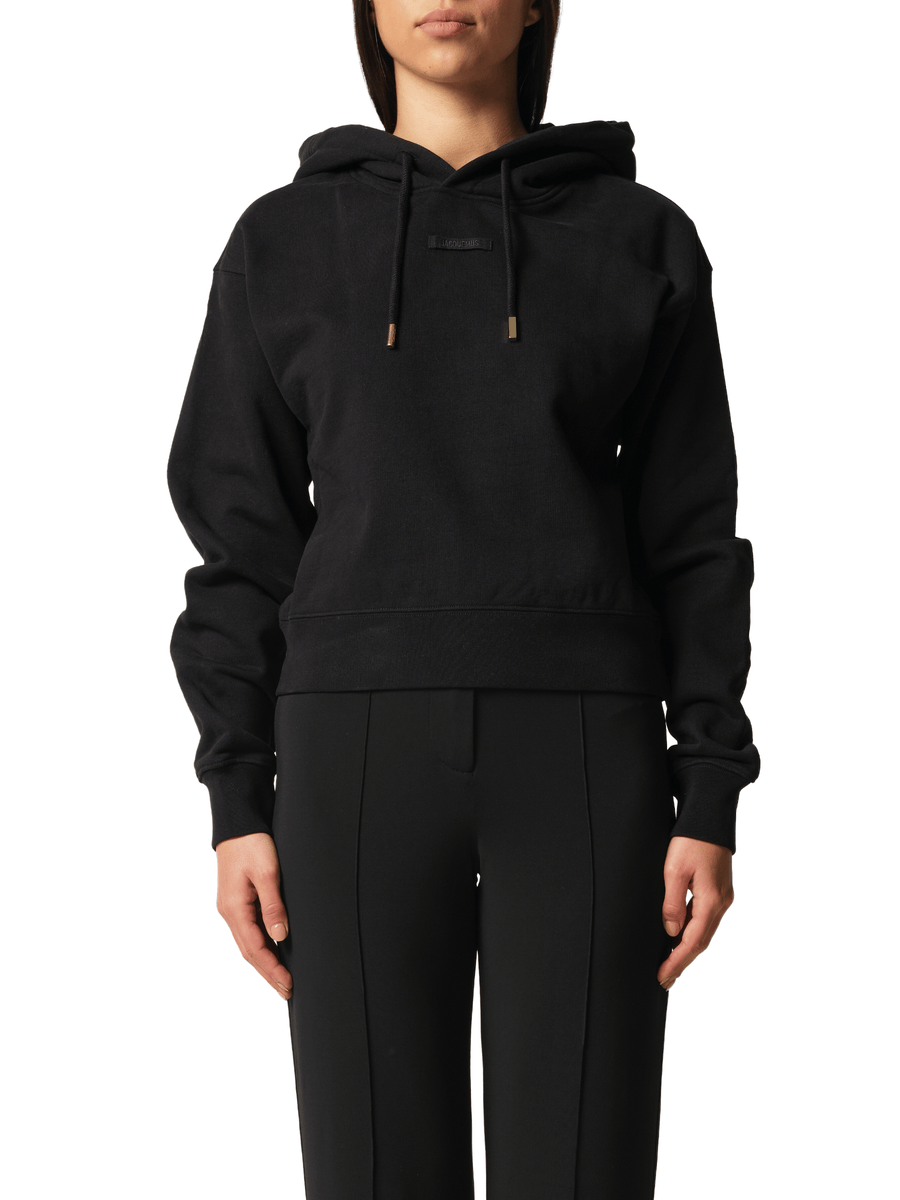 Le Hoodie Gros Grain in Black