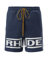 Rhude Rhude Champions Shorts in Navy/Vintage White