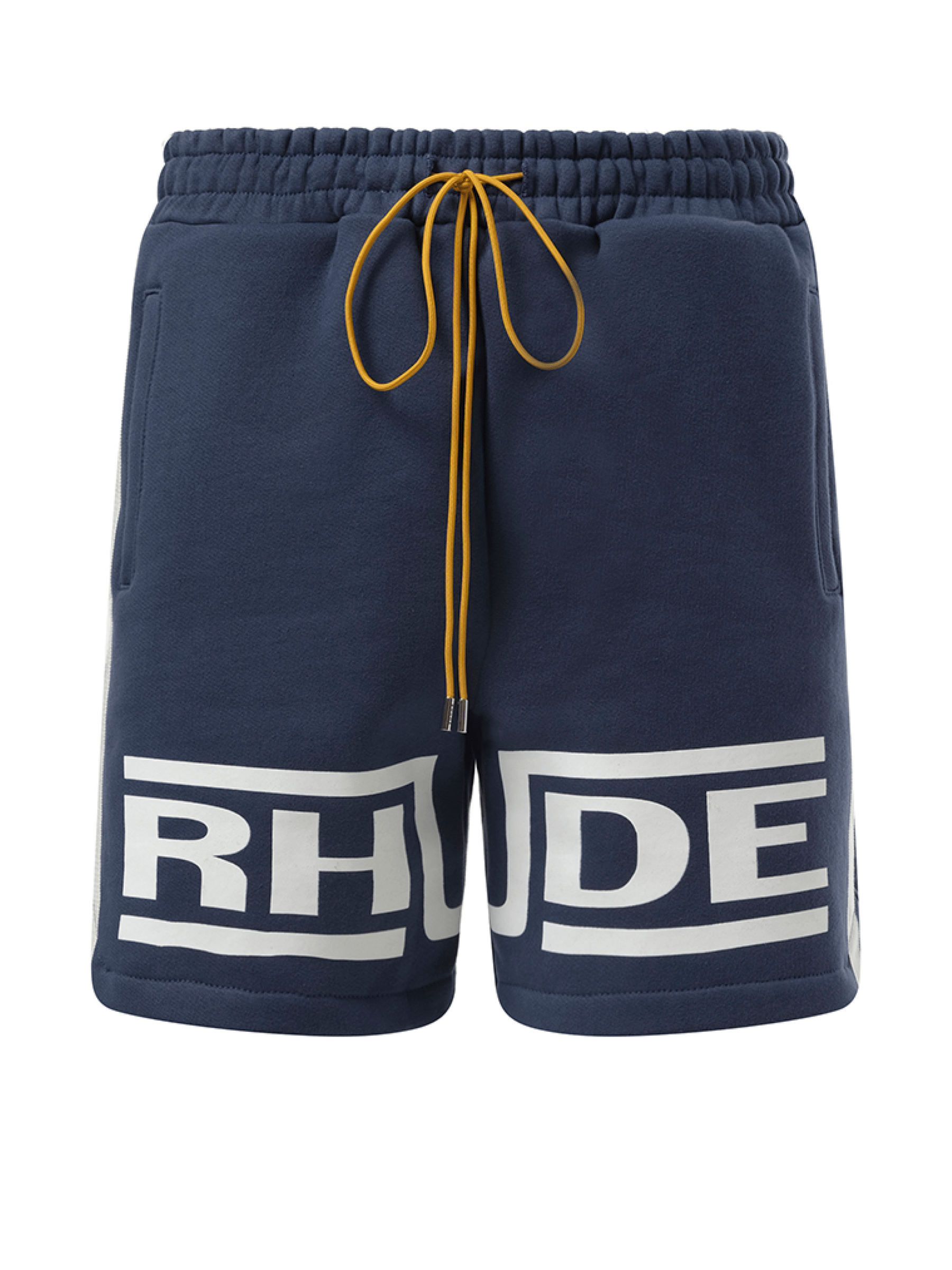 Rhude Rhude Champions Shorts in Navy/Vintage White