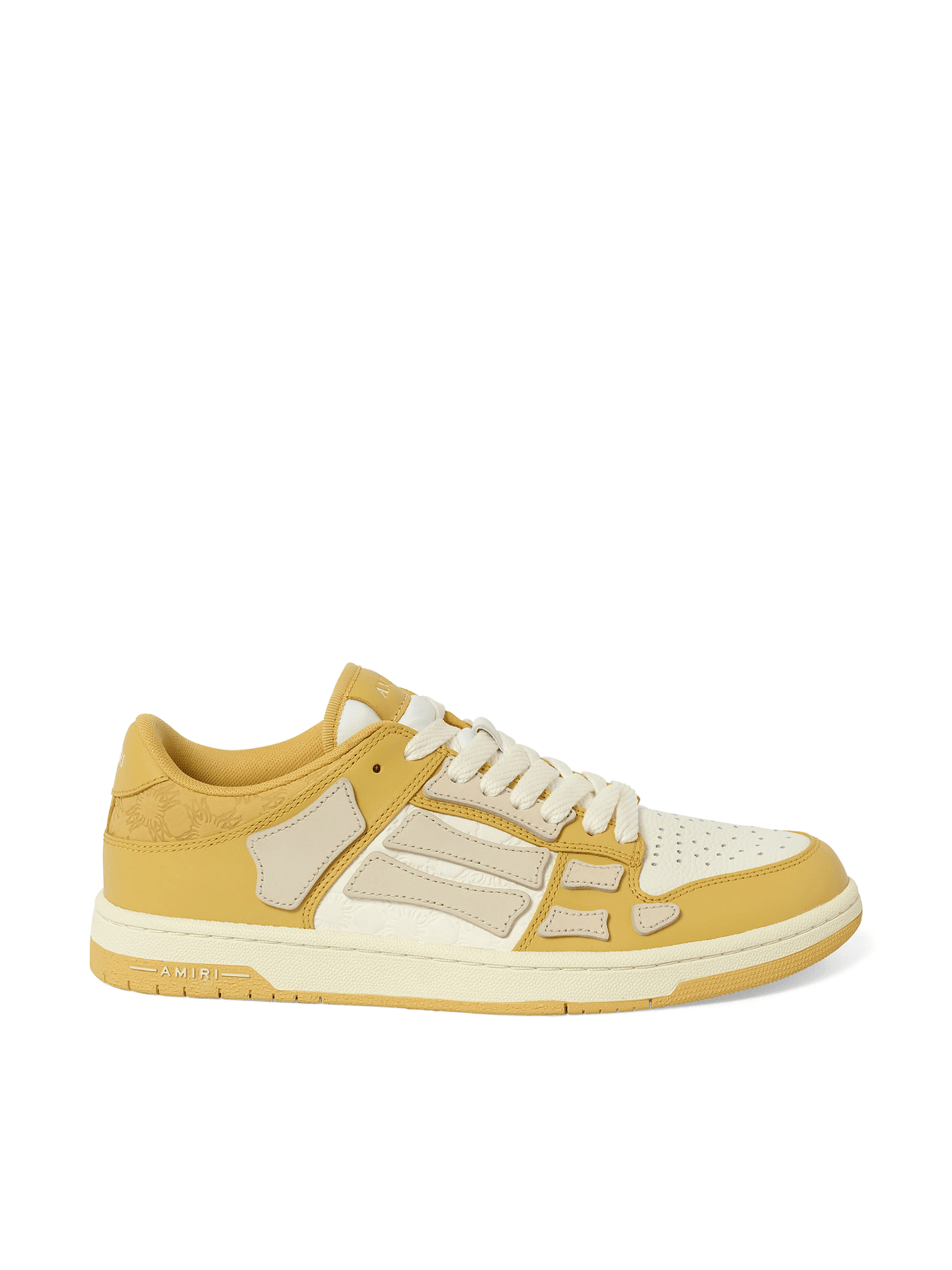 Amiri Debossed MA Quad Skeleton Sneaker in Champagne
