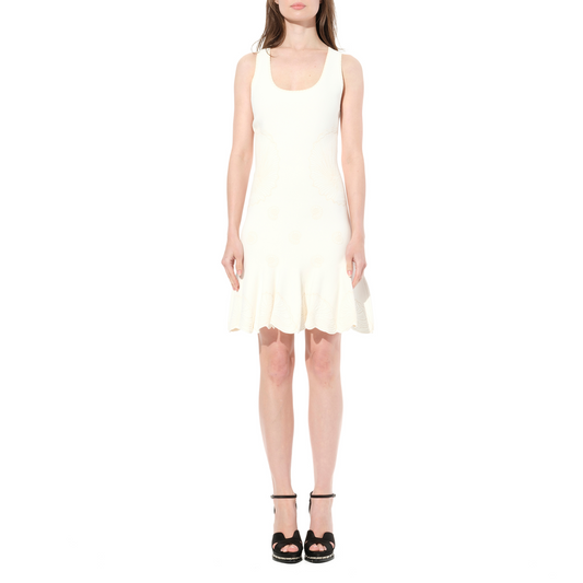 Sleeveless Mini Dress in Ivory