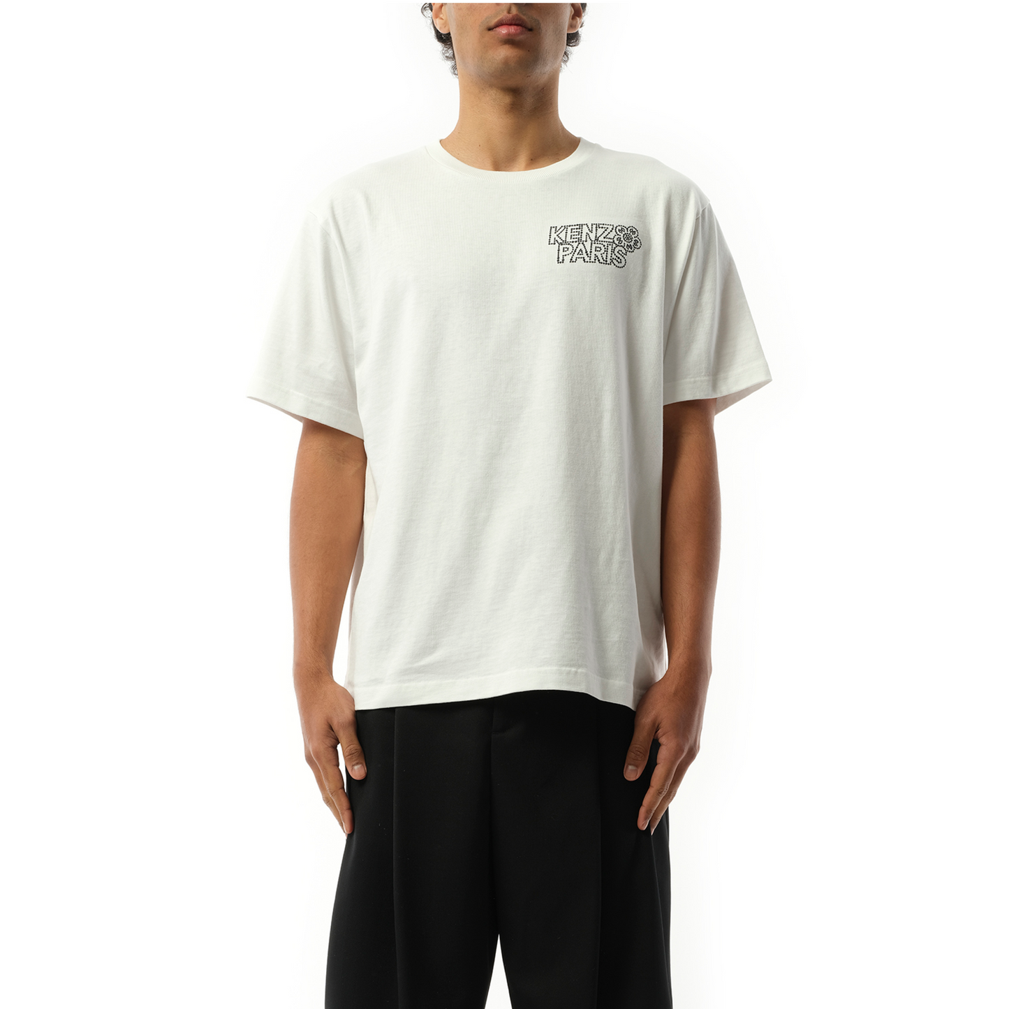 Constellation Embroidered Oversize T-Shirt in Off White