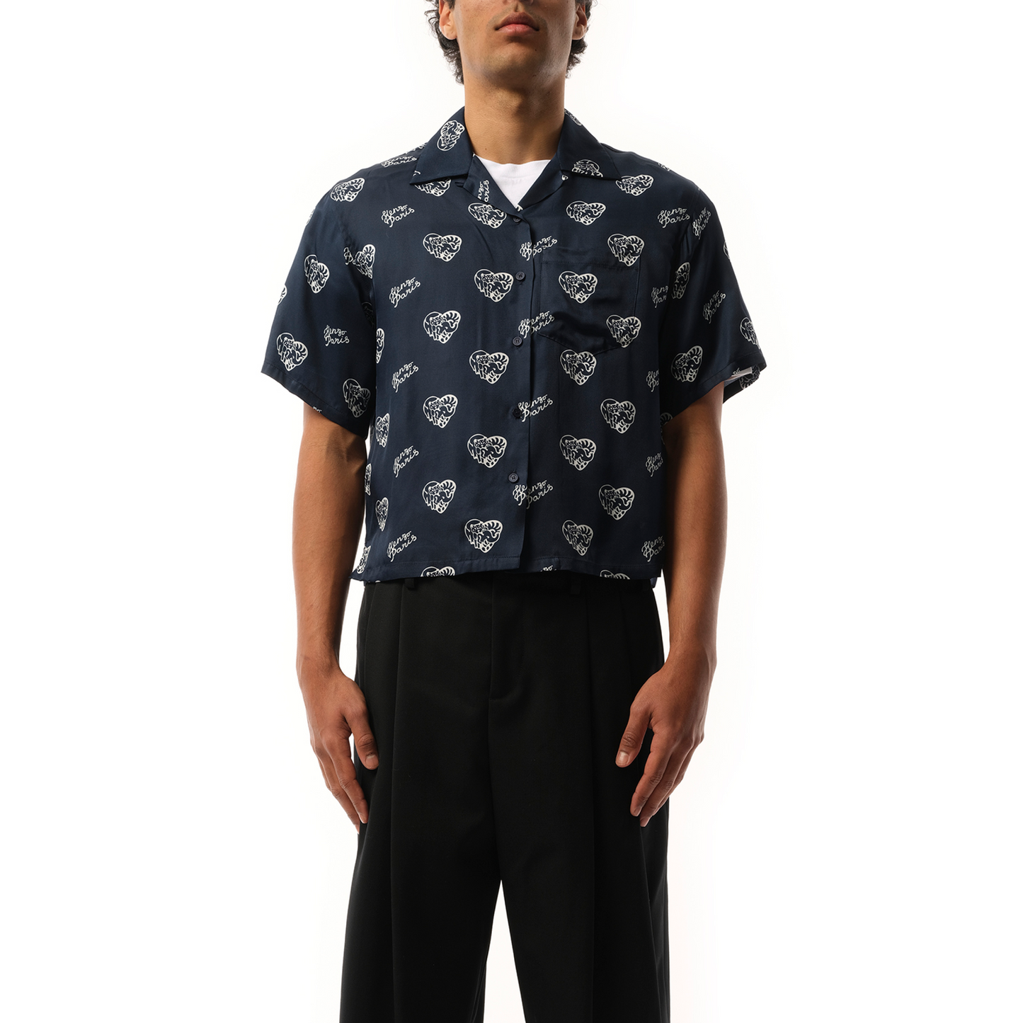 CVD Hawaiian Shirt in Midnight Blue