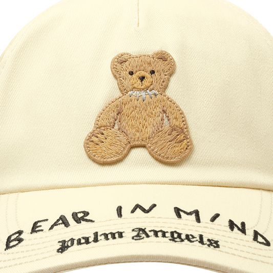 Bear in Mind Cap in Off White/Brown