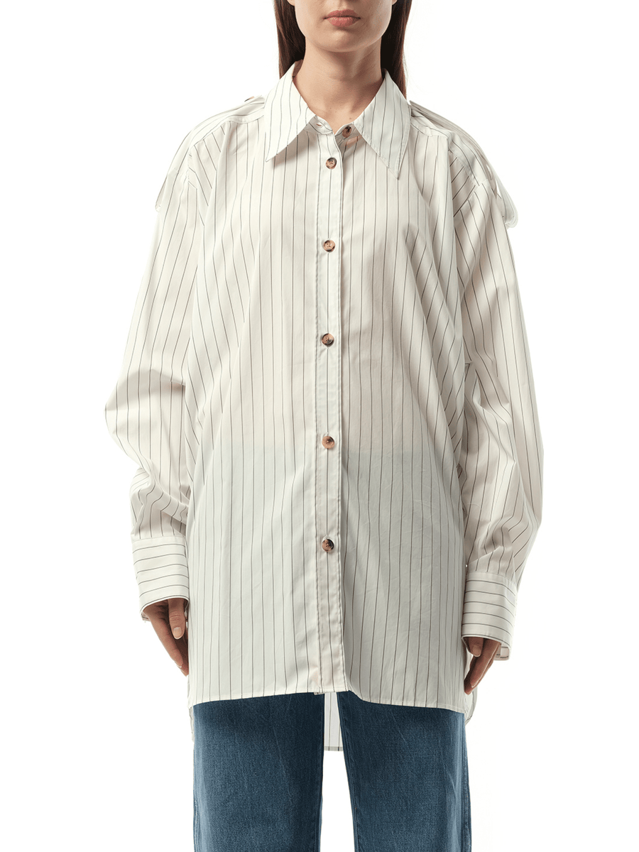 Tamal Top in White/Navy