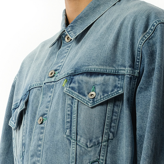 Care Denim Jacket in Indigo