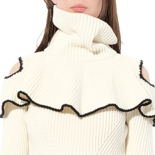 T/Neck Knitwear in Ivory