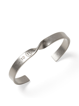 Maison Margiela Twist Bracelet in Palladio Semi Polished Plating