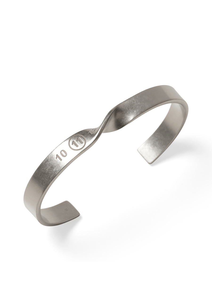 Maison Margiela Twist Bracelet in Palladio Semi Polished Plating
