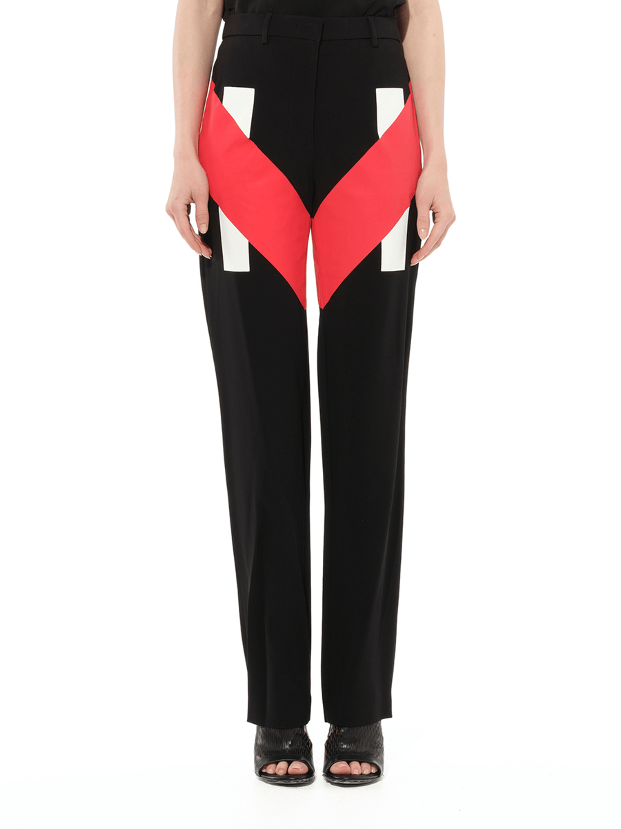Pants in Black/Red