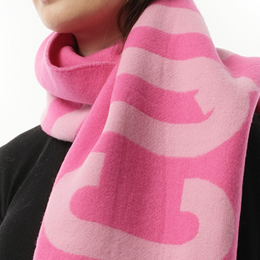 L'echarpe Jacquemus Scarf in Pink/Multicolour