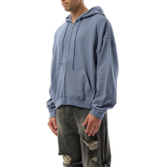 Twin All Around Hoodie Zip-Up in Sky