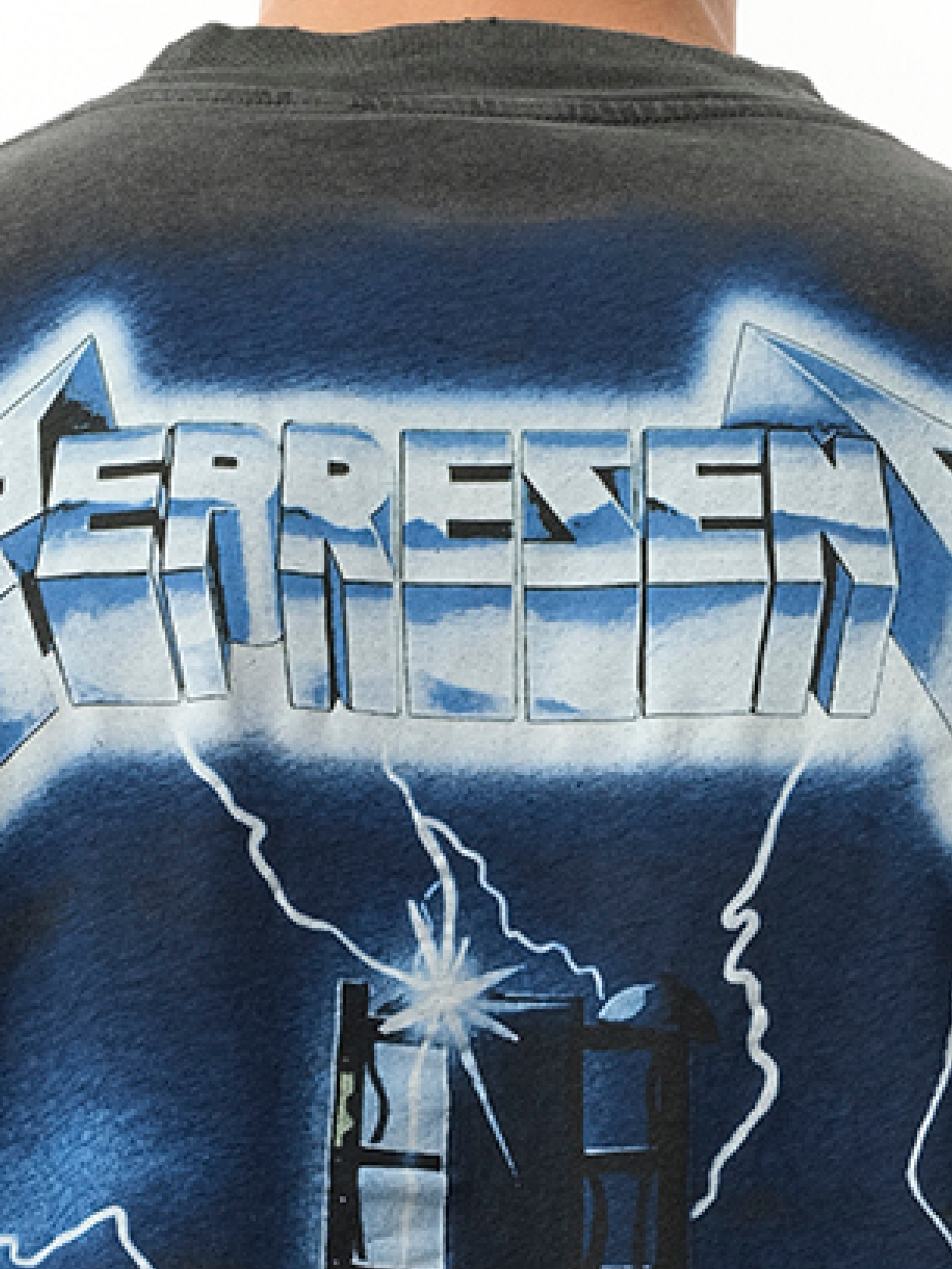 Represent Metallica Ride The Lightning T-Shirt in Vintage Grey