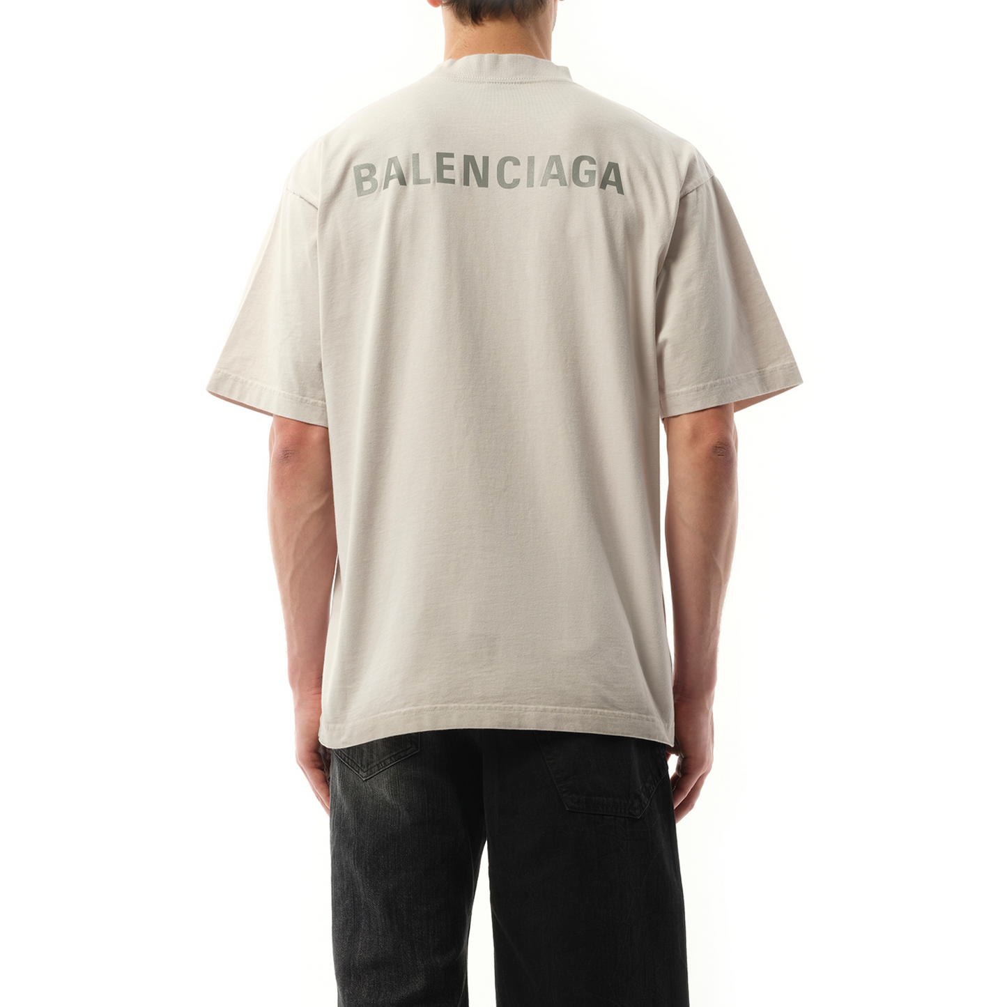 Back Reflective Medium Fit T-Shirt in White