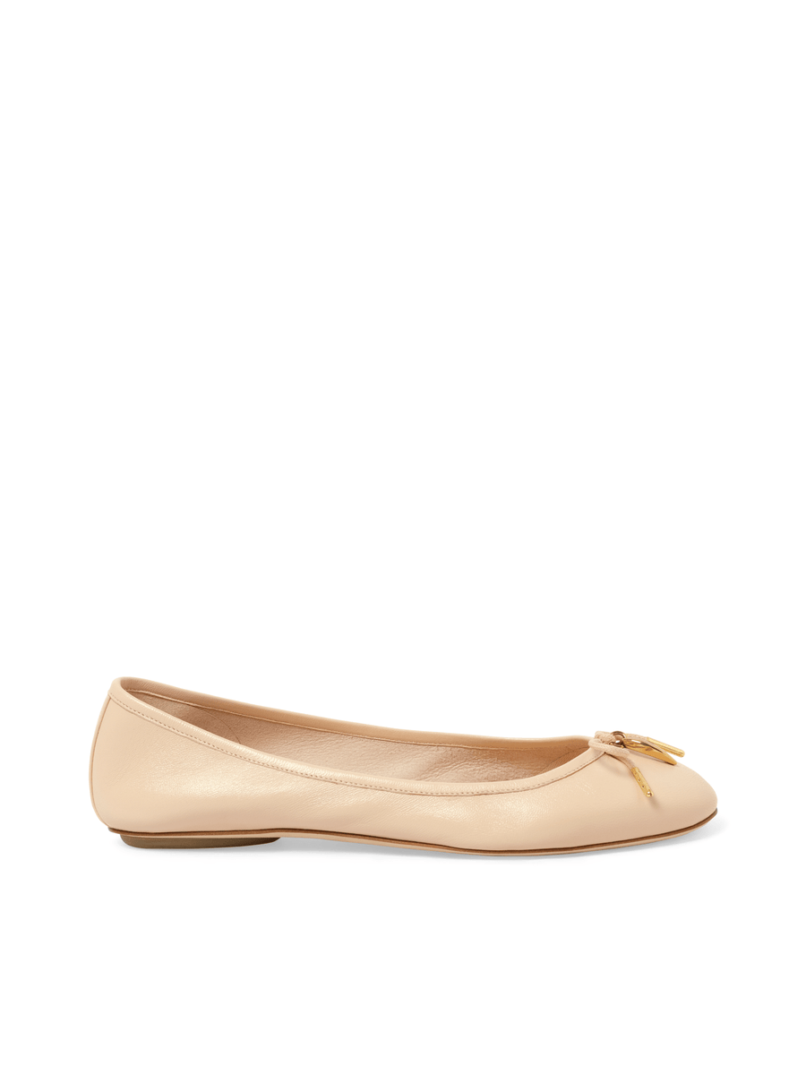 Iris Ballerina in Blushy Beige Side View | CHLOE