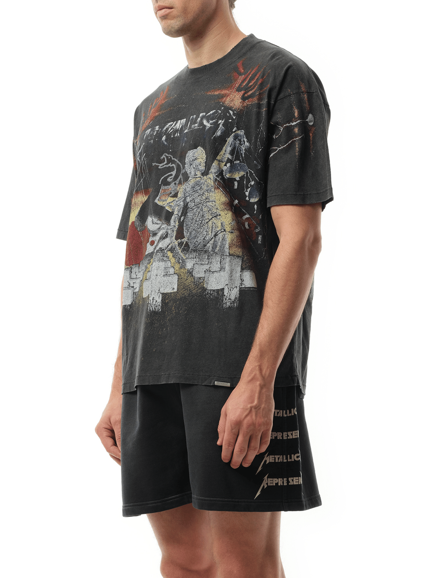 Represent Metallica Master of Puppets T-Shirt in Vintage Grey