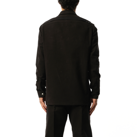 Heavy Twill Outershirt in Black