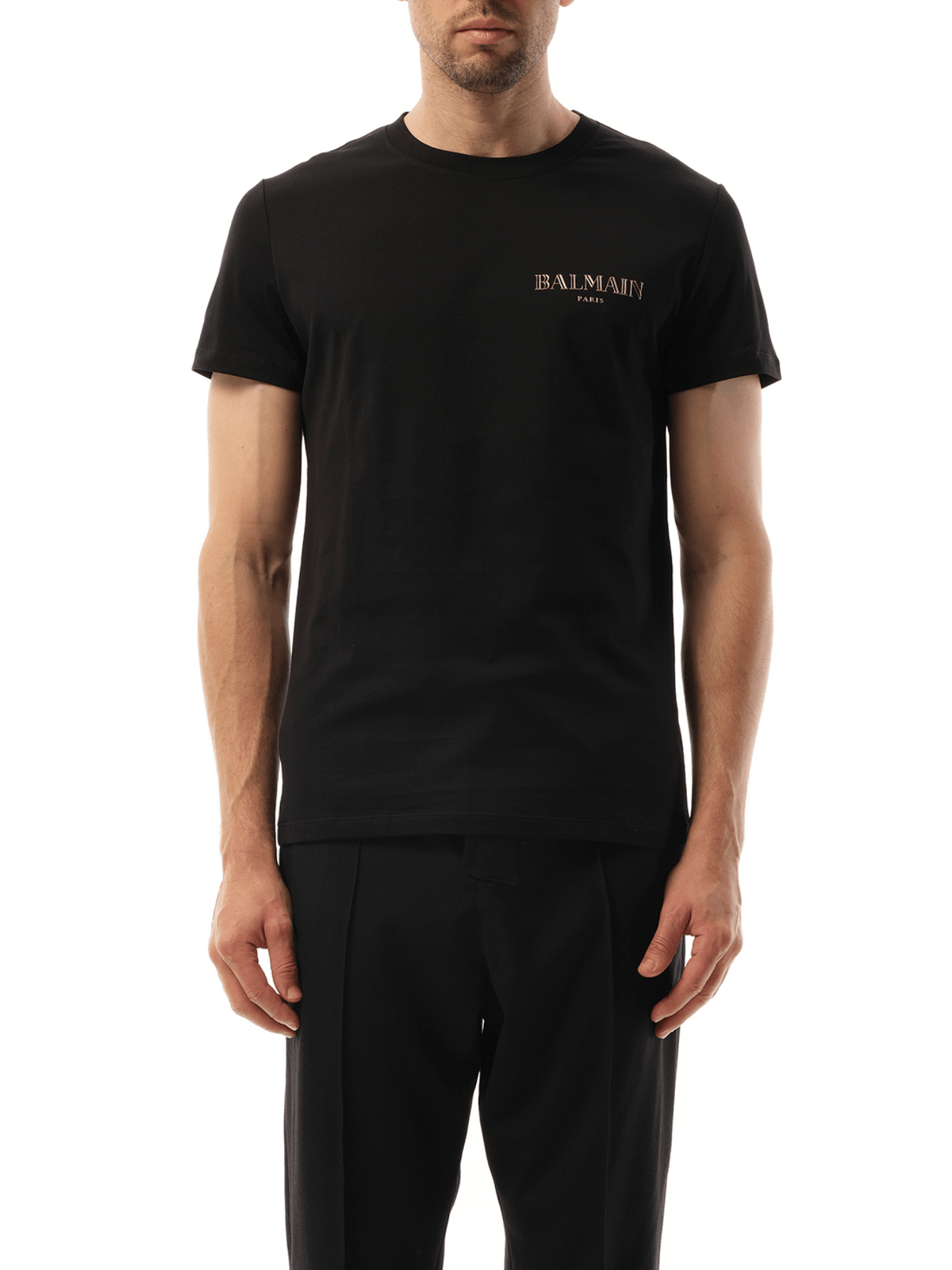 Balmain Balmain Vintage Gel T-Shirt in Black/Gold