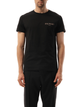 Balmain Balmain Vintage Gel T-Shirt in Black/Gold