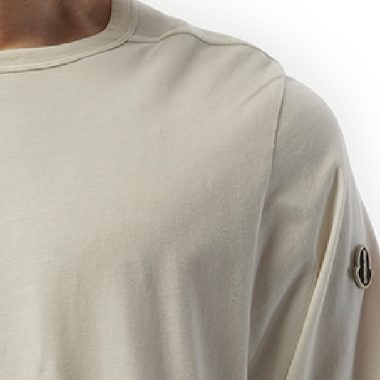 Rick Owens x Moncler Crewneck SS T-Shirt in Milk