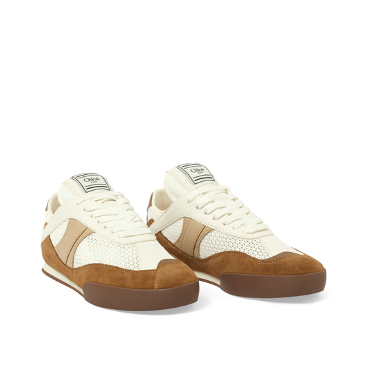 Chloe Kick Sneaker in Natural Brown