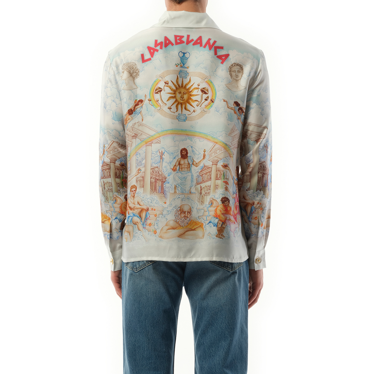 Temple of Knowledge Long Sleeve Shirt in Multicolour