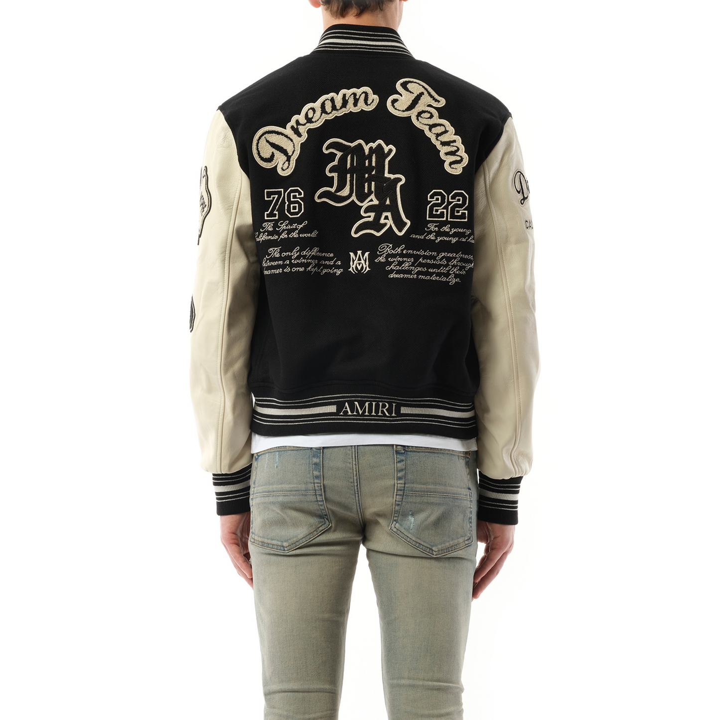 Dream Team Varsity Jacket in Black