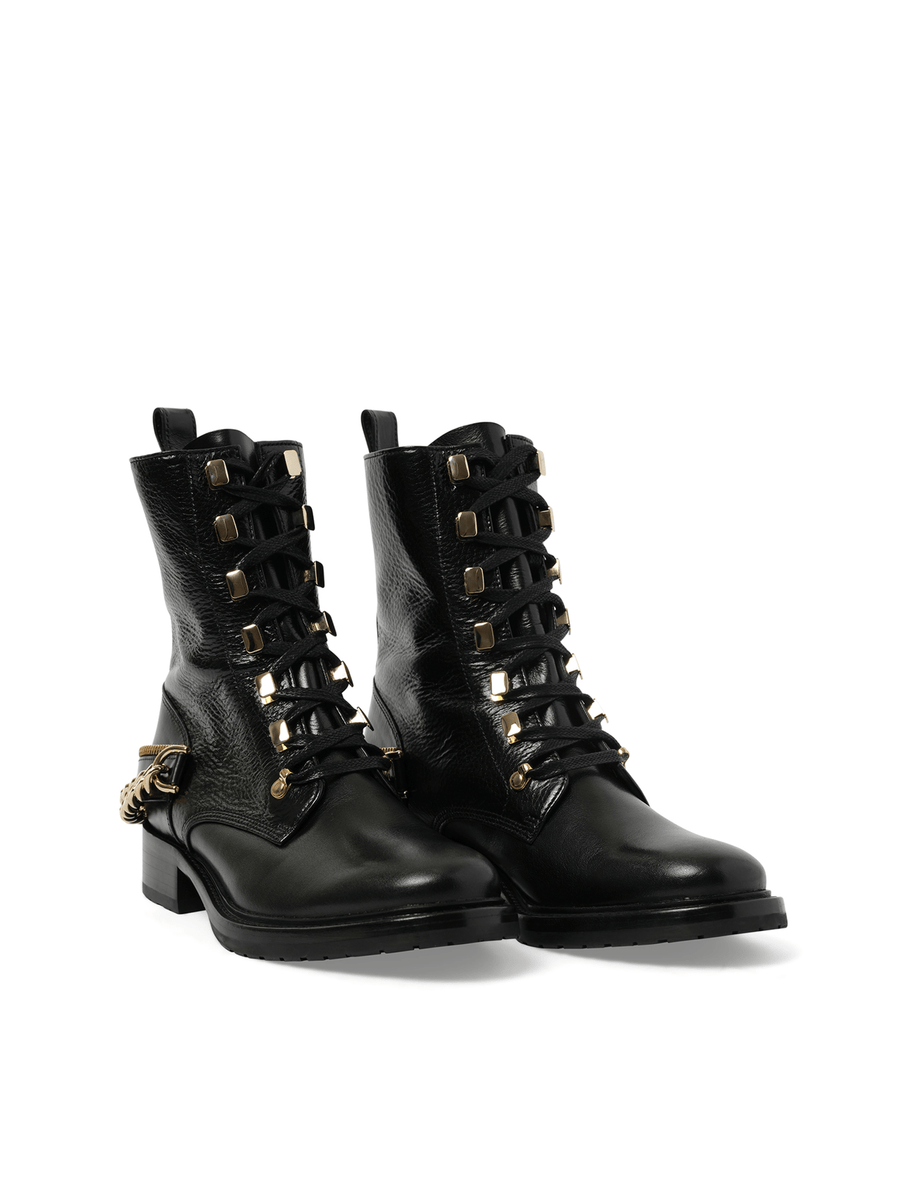 Biker Booty in Black Front View | LANVIN