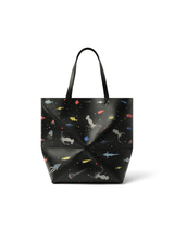 Loewe Suna Fujita Deep Sea Puzzle Fold Tote XL in Black
