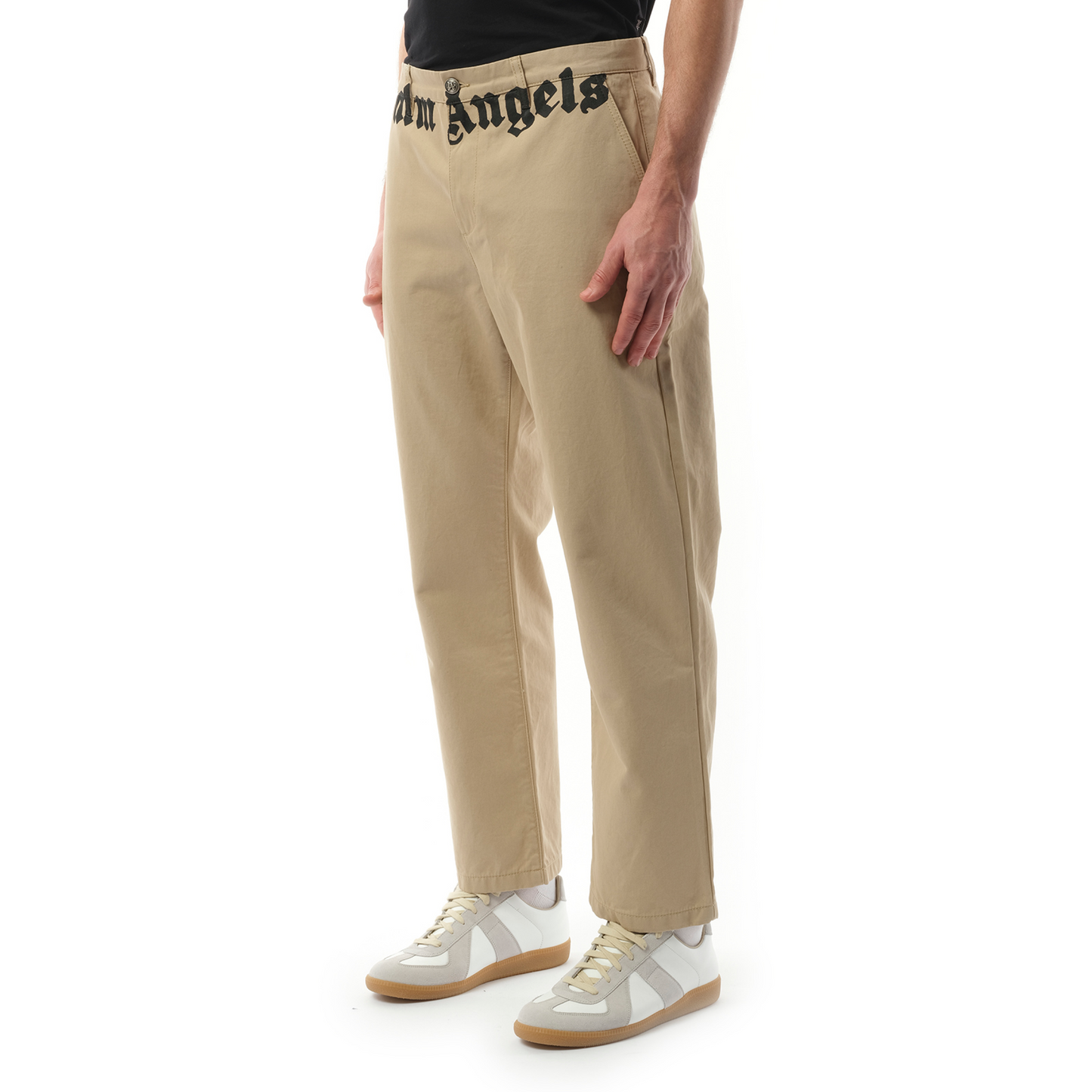 Classic Logo Chino Pants in Hazelnut/Off White