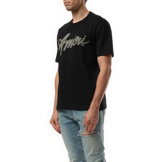 Amiri Script T-Shirt in Black