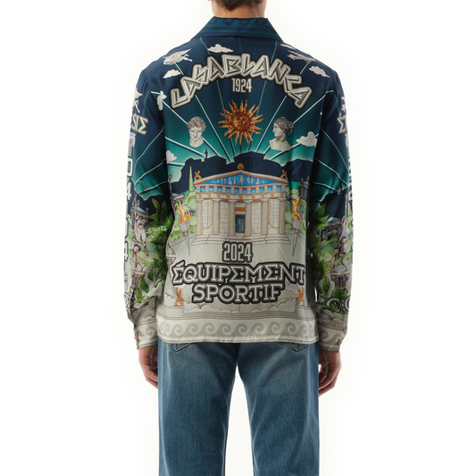 Temple of Sports Long Sleeve Shirt in Multicolour